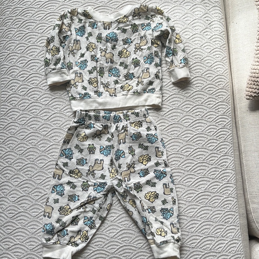 🦌 vintage sears baby pajama set